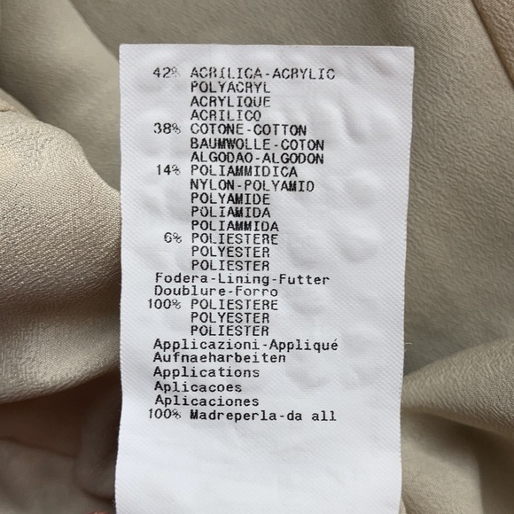 Armani Collezioni Ribbon Weave SS Jacket Sz L/12 - Picture 8 of 10